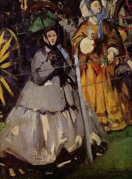 Edouard Manet Zuschauerinnen beim Rennen France oil painting art
